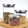 Martinimble Food Storage Lead-Free Glass Jar Containers and Complements for Kitchen Bottles Sealed Cans with Lid(Size:350ml,600ml,950ml,1200ml)