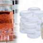 GreceYou 12/24pcs Mason Jar Lids, White Plastic Standard Mason Jar Lids for Regular Mouth Storage Canning