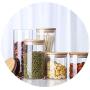 Glass Jar with Bamboo Lid Food Candy Storage Bottles Tea Container cup Sealing Violetta Mason Jars Kitchen Accessories,350ml