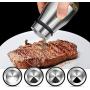 Transparent Seasoning cans Sets, Sealed jar Lids Stainless Steel Storage containers-A