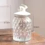 Glasbehälter für Süßigkeiten, Trockenfrüchte, Nüsse, Zutaten, Kekse und selbstgemachte Leckereien (Set von 3)