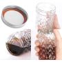 Glasbehälter 12 OZ, VERONES Marmeladen Gläser mit Standarddeckeln, Ideal für Marmelade, Honig, Hochzeitsschuhe, Duschgeschenke, Babybrei, 15er Pack