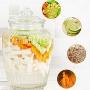 Glass Sealed Jars, Kitchen Household Grain Containers, Storage Spices/Oatmeal/Beans/Kimchi