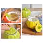 MAI&BAO Spice Jar Seasoning Bottle Box Jar Ceramic Condiment Storage Container for Storing Pepper Cumin Powder Salt Sugar Pepper Set of 3 Ceramic Condiment Pumpkin Shape