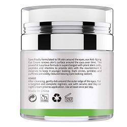 Hotmir Eye Cream for Dark Circles and Puffiness, | Under Eye Cream Treatment, Wrinkles and Fine Lines, | Anti-aging Bags - 1.7 fl oz