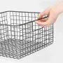 mDesign Farmhouse Decor Metal Wire Food Storage Organizer, Bin Basket with Handles for Kitchen Cabinets, Pantry, Bathroom, Laundry Room, Closets, Garage - 12" x 12" x 6" - 4 Pack - Graphite Gray mDesign Farmhouse Decor Metal Wire Food Storage Organizer, Bin Basket with Handles for Kitchen Cabinets, Pantry, Bathroom, Laundry Room, Closets, Garage - 12" x 12" x 6" - 4 Pack - Graphite Gray