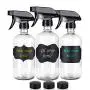 Glass Spray Bottle-Empty Spray Bottle Refillable 16oz Container is Great for Essential Oils,Homemade Cleaners,Aromatherapy, Misting Plants with Water, and Vinegar Mixtures for Cleaning (3 Pack) Glass Spray Bottle-Empty Spray Bottle Refillable 16oz Container is Great for Essential Oils,Homemade Cleaners,Aromatherapy, Misting Plants with Water, and Vinegar Mixtures for Cleaning (3 Pack)