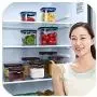 Kitchen plastic transparent sealed cans multi grain storage tanks tea cans milk powder snacks seasoning jar storage box LB910122,random color 1100ML