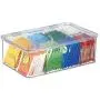 Organisateur en plastique transparent mDesign - 2 Lot - Pour Sachets de Thé, Tasses, Pods, Paquets, Accessoires pour Condiments. Organisateur en plastique transparent mDesign - 2 Lot - Pour Sachets de Thé, Tasses, Pods, Paquets, Accessoires pour Condiments.