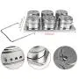 Boîtes de Condiments Magnétiques Woody’s 6 Pièces + Support en Acier Inoxydable Boîtes de Condiments Magnétiques Woody’s 6 Pièces + Support en Acier Inoxydable