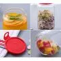Sealed Storage Jar Food Grains Jam Transparent Glass Bottle Tea Coffee Seal Storage Cans 500ml+750ml+1000ml DELICATEWNN