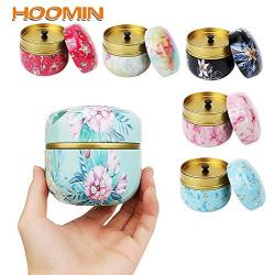 HUANGMENG Tea Caddies HOOMIN Tea Box Tea Jar Storage Holder Tea Caddies Matcha Container Mini Coffee Powder Organizer Cans Multifunction Round Metal, Color:Colorful clouds HUANGMENG