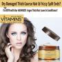 Vitamins Leave in Conditioner Cream - Indulgent Anti Frizz Conditioning for Curly Hair - Curl Defining Styling Detangler for Thick Coarse Natural Dry Damaged Hair (Moroccan Argan Oil)