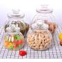 YTF-Glass sealed cans, large transparent household candy storage cans, melon snacks storage cans