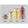 Glass Food Storage Containers with Metal Lids Transparent Kitchen Canisters Big and Small Airtight Food Jar for Pantry Glass Airtight Food Storage Containers Glass Food Storage Containers with Metal Lids Transparent Kitchen Canisters Big and Small Airtight Food Jar for Pantry Glass Airtight Food Storage Containers