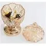 Glas Schalenbecher mit Farbverlauf, Rippen, Apothekergläser/ Süßigkeitenbuffet-Behälter/ Süßigkeitenbuffet-Aufbewahrungskästen/ Küchen-Lebensmitteldosen mit Deckel für Zuhause, Küche, Restaurant, Tischdekoration, Obstsnacks
