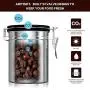 Stainless Steel Coffee Canister, 22.8 oz Airtight Coffee Storage Containers with Built-in CO2 Gas Vent Valve & Date Tracking Wheel & Scoop, Vacuum Storage Jar Keep Coffee Sugar Tea Fresh(Sliver,Large) Stainless Steel Coffee Canister, 22.8 oz Airtight Coffee Storage Containers with Built-in CO2 Gas Vent Valve & Date Tracking Wheel & Scoop, Vacuum Storage Jar Keep Coffee Sugar Tea Fresh(Sliver,Large)
