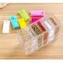 JUSTDOLIFE Spice Shaker Cute Seasoning Bottle Jar Plastic Storage Container with Tray Sets 6Pcs