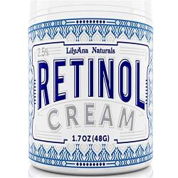 LilyAna Naturals Retinol Cream for Face - Retinol Cream, Anti Aging Cream, Retinol Moisturizer for Face, Wrinkle Cream for Face, 2.5% Retinol Complex - 1.7oz