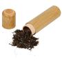jskjlkl2019 1Pc Round Portable Handmade Natural Bamboo Tea Jar Storage Holder Container Box for Tea Coffee Beans Nuts Spices(2.5 x 12cm)