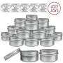 80g/80ml (420Pieces) Silver Aluminum Tin Storage Jar Containers with Screw top Lids 80g/80ml (420Pieces) Silver Aluminum Tin Storage Jar Containers with Screw top Lids