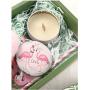 6PCS Deer Flamingo Print Food Storage Tin Jars with Lid for Candle DIY, Candies, Hair Accessories