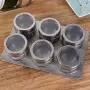6pcs/set Magnetic Spice Jars, Stainless Steel Spray Spice Bottles Salt Condiment Set, Multi-Purpose Round Storage Spice Rack Set For Home Restaurant etc 6pcs/set Magnetic Spice Jars, Stainless Steel Spray Spice Bottles Salt Condiment Set, Multi-Purpose Round Storage Spice Rack Set For Home Restaurant etc