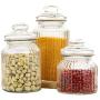Glass Sealed Jars, Moisture-Proof Kitchen Food Containers, Storage Of Coffee Beans/Pasta/Cereal/Oatmeal