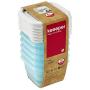 keeeper Freeze Food Box Mia Polar 0,09L Rectangle 6 Pieces in Blue, Polypropylene 6.5 x 6.5 x 4 cm