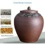 Ceramic Pottery Cereal Containers Canister Cookie Jar With Lids, Airtight Food Storage Containers Bins Large For Kitchen Pantry Organization Flour Rice Candy Bulk, 10L, 30x30cm Ceramic Pottery Cereal Containers Canister Cookie Jar With Lids, Airtight Food Storage Containers Bins Large For Kitchen Pantry Organization Flour Rice Candy Bulk, 10L, 30x30cm