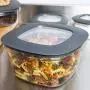 Rubbermaid Premier Food Storage Container, 14 Cup, 3 Pack, Grey Rubbermaid Premier Food Storage Container, 14 Cup, 3 Pack, Grey