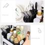 ZTT Multifunctional Kitchen Rack Set Combination Knife Holder Kitchen Storage Rack Spice Jar Storage Box,B