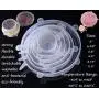 Ensemble de 12 pièces d'articles de cuisine écologiques. (2) Sacs de rangement alimentaires réutilisables en silicone, étanches, à ouverture automatique, aptes au micro-ondes et au congélateur plus (6) Couvercles en silicone extensibles plus (4) Couvercle
