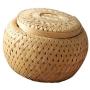 joyMerit Bamboo Woven Sealed Food Storage Container For Suger, Tea, Coffee, Dry Food - S