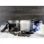 16 oz Klare Plastikbehälter mit kuppelförmigen Deckeln (6er-Set); BPA-freie PET-Behälter mit geradem Rand für Bad & Küche zum Aufbewahren von Trockenwaren, Cremes usw.