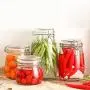 Bouteilles de stockage en verre 1 pièce, 500/750/1000/1500 ml avec couvercle, pot à miel, pot à bonbons, conteneur de rangement en verre pour cuisine. Bouteilles de stockage en verre 1 pièce, 500/750/1000/1500 ml avec couvercle, pot à miel, pot à bonbons, conteneur de rangement en verre pour cuisine.
