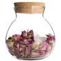 Shelf Floating Storage Jar Glass Tea Pot Kitchen Heat-resistant Scented Tea Transparent Sealed Jars Storage Tank.