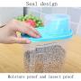 Multi-grain storage tank/kitchen food storage box/plastic food cans grain storage tank 4 sets