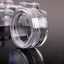 GOGOONLY 50 New, Empty, Clear, 5 Gram Plastic Pot Jars, Cosmetic Containers, With Lids-BH000507
