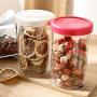 HOMELUNY Pack von 3 lebensmittelechten Trocken- und Feuchtigkeitsbehälter für Lebensmittel, Müsliriegel, Kekse, Reis, Zucker, Mehl, Snacks – klare Behälter zum Trocken- und Frischhalten