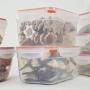Sterilite 03231106 Ultra Seal 12.0 Cup Food Storage Container, Clear Lid and Base with Tangerine Accents, 6-Pack