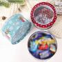 Gift Boxes 5Piece Children Christmas Gifts Iron Storage Jar Tin Box Decor Candy Box Bucket Decoration For Home Supplies Creative Arts Craft Diy Red 14X7Cm