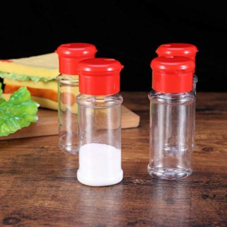 10 Plastic Spice Jar Salt Pepper Seasoning Condiment Bottles w/Sifter Lid  100ml