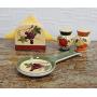 Tuscany Garden Colorful Hand Painted Mixed Fruit, 4pc Stove Top Set, 89225/28 by ACK