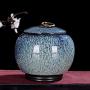 Ceramic Tea Box Storage Box Dried Fruit Coffee Bean Storage Tank Ceramic Jar Canister Set Container,2
