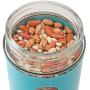 Venoly Dry Food Storage Containers with Lids (4 Piece Set) Airtight Freshness Seal, See-Through Glass Canister | BPA-Free, Food-Grade Safe | Kitchen Pantry & Countertop Storage (Turquoise)