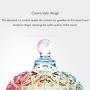Food Storage Containers Creative Glass Candy Jar Home European Style Covered Storage Box Leak Proof Airtight (Color : B)
