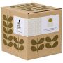 Orla Kiely OK602 Shaped Storage Jar-Pressed Flower Seagrass
