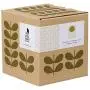 Orla Kiely OK602 Geformte Aufbewahrungsdose – Wellbleiglas mit gepressten Blumen