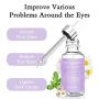 Under Eye Serum, Natural Eye Cream for Puffiness & Crows Feet, Eye Bag Treatment, Hyaluronate Moisturizer Under Eye Serum, Anti Aging Eye Serum for All Skin Types 1 fl oz
